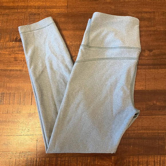 Under Armour Compression Heat Gear Leggings - Heathered Green - Size Small - Picture 3 of 6